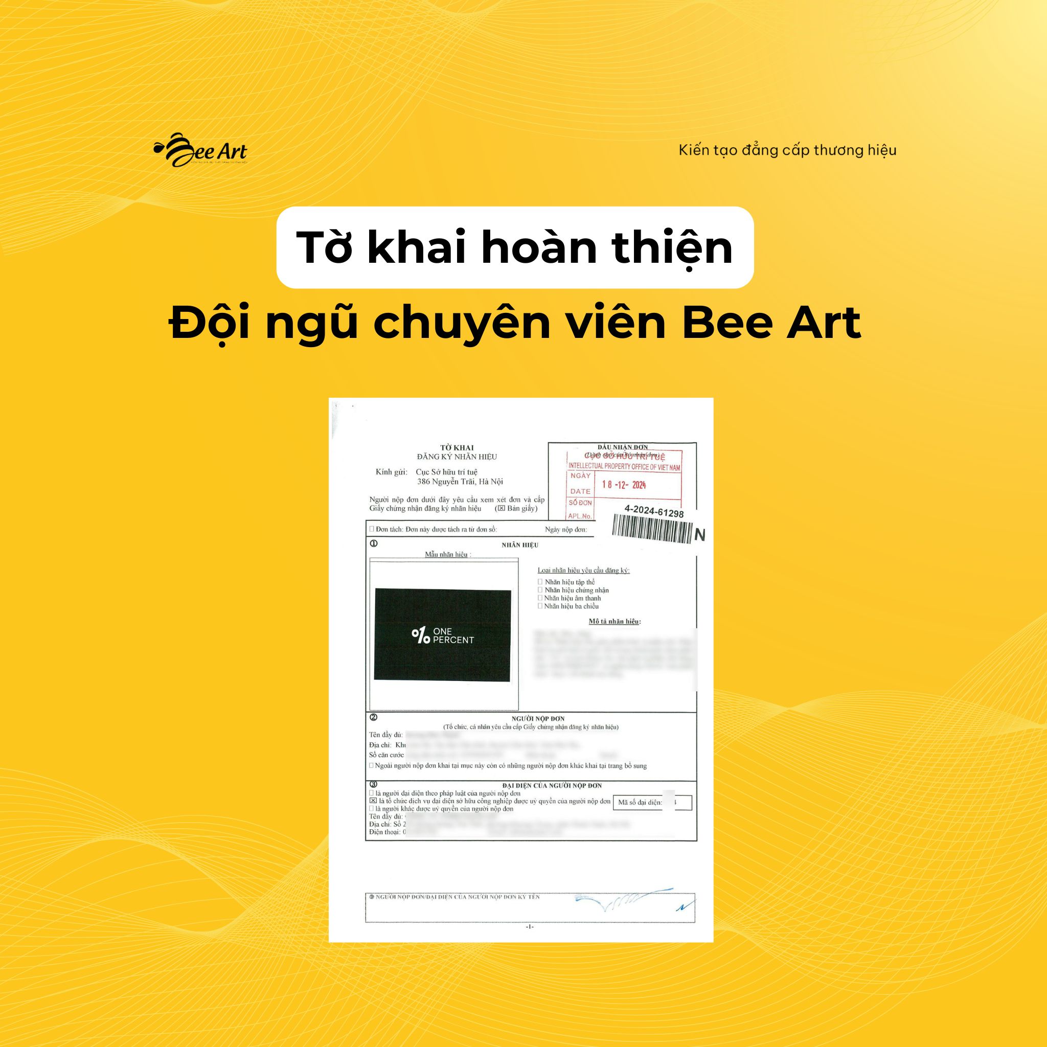Tờ khai đăng ký nhãn hiệu one percent cùng Bee Art.jpg